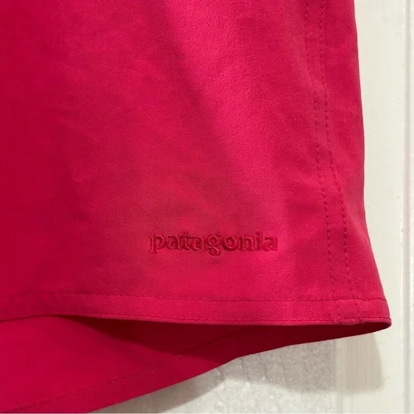 Patagonia Shorts Women's Pink Hip Pocket Front Tie & Snap Size 6 - Picture 3 of 8